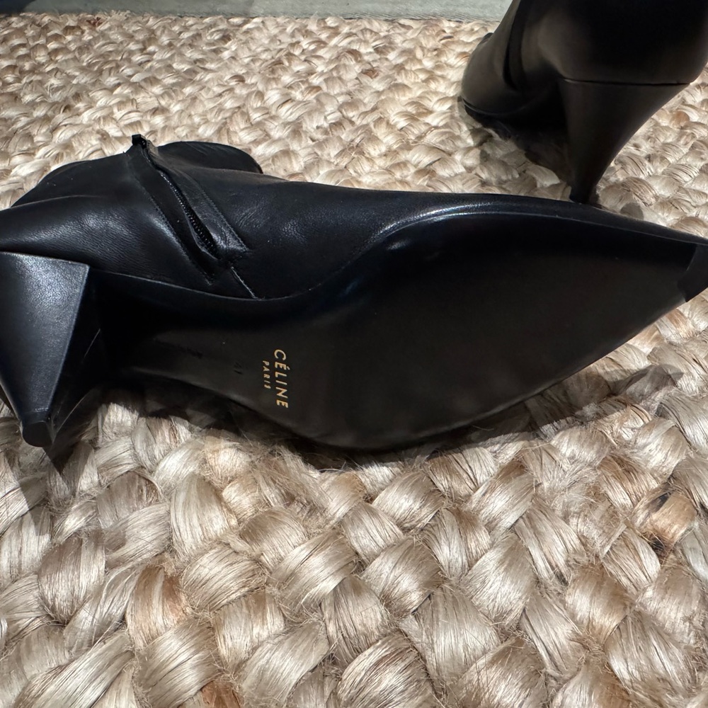 Celine Black Ankle Boots - Picture 3 of 3